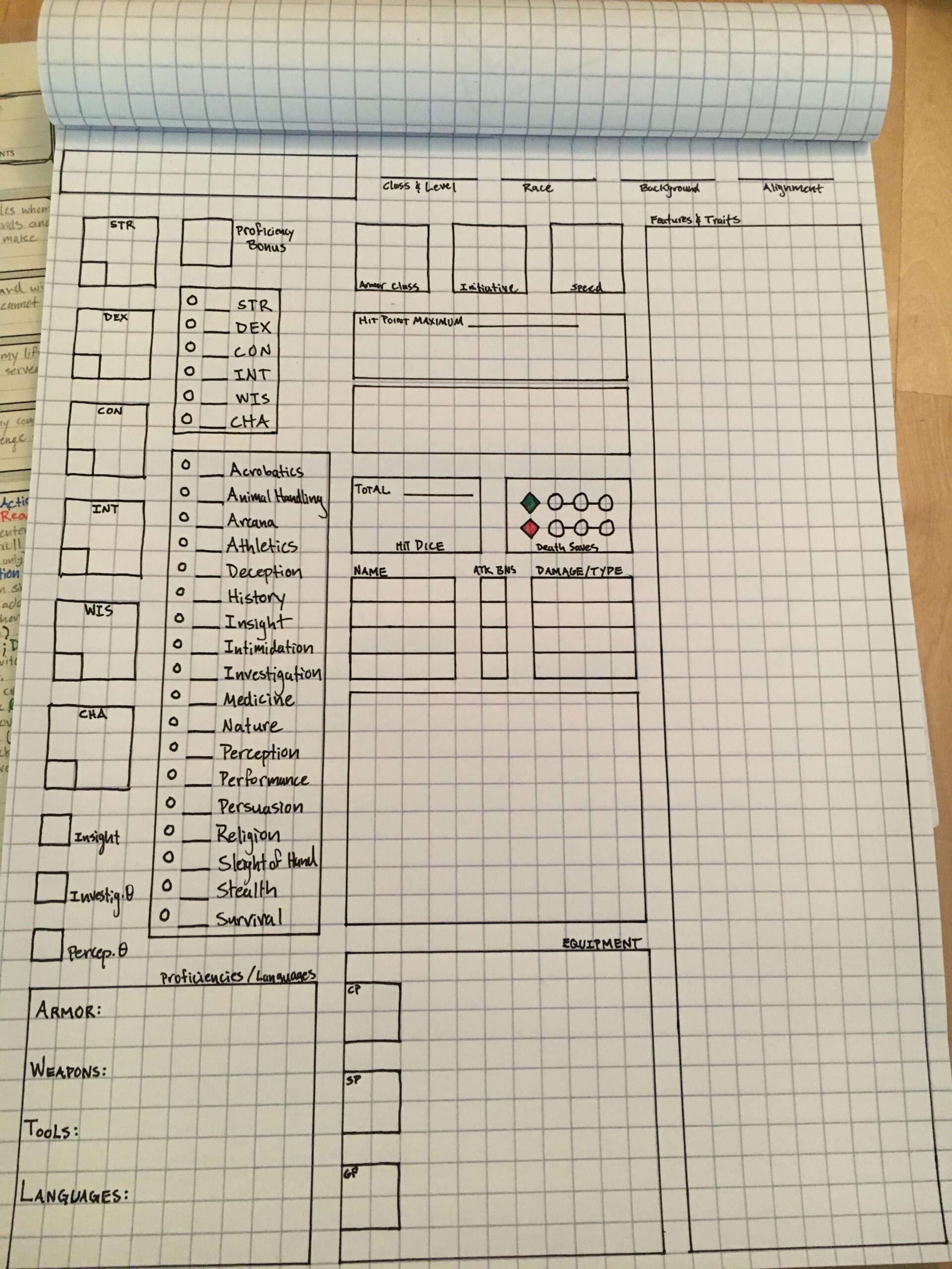 Printable D&D Graph Paper