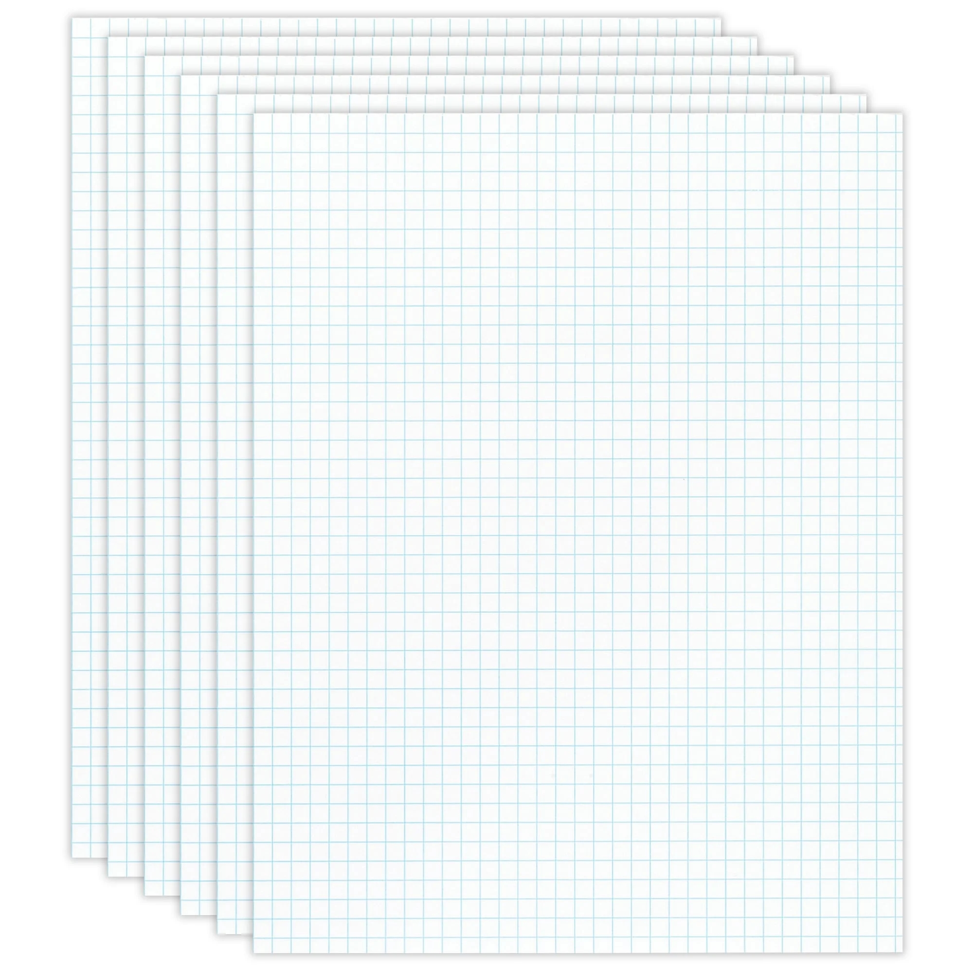 Office Depot Quadrille Pads 4 X 4 Squares Inch 25 Sheets White Pack Of 6 99476 Walmart