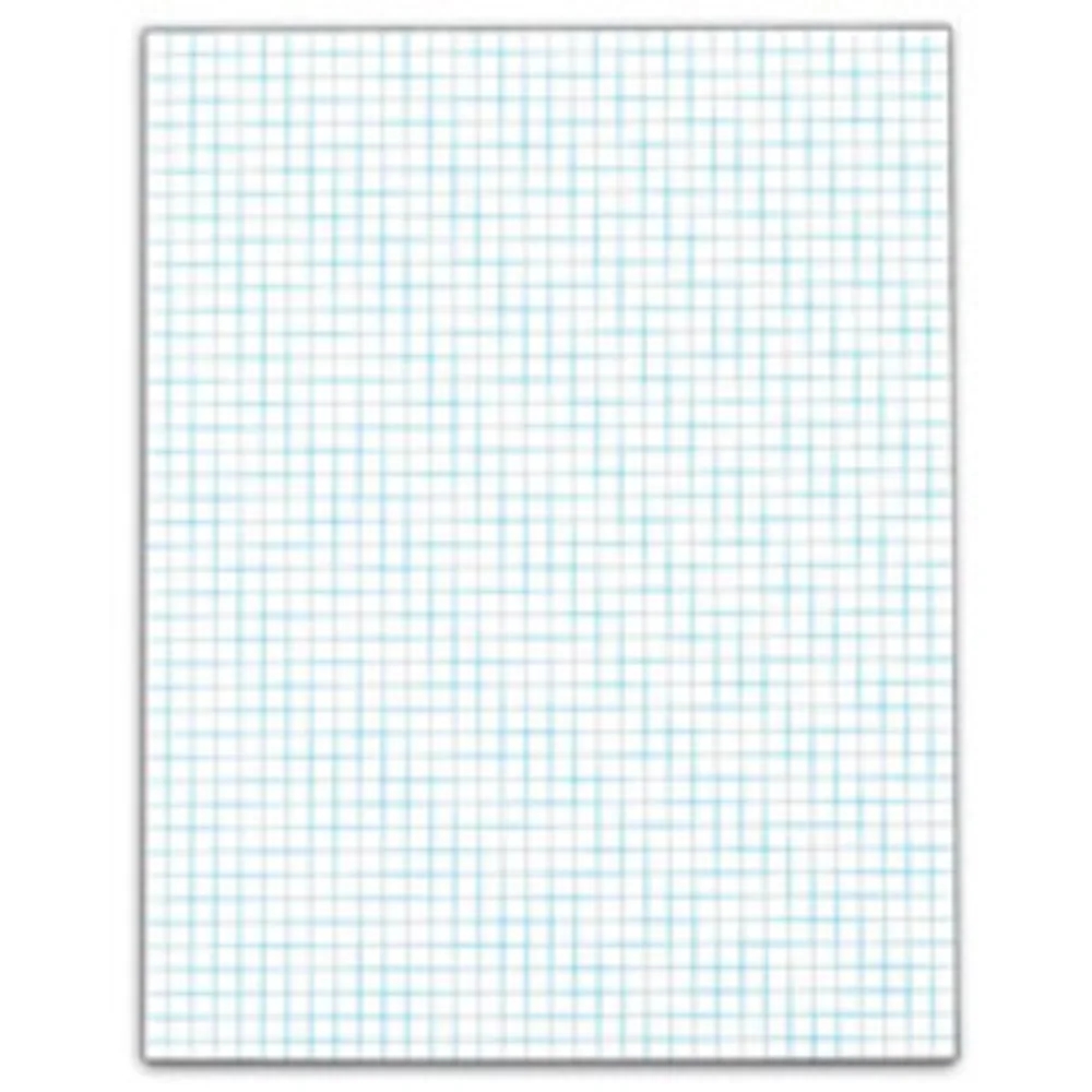 Pacon Graphing Paper 8 X 10 12 14 Quadrille Ruled White 80 Sheets Per Pack Case Of 6 Packs Office Depot
