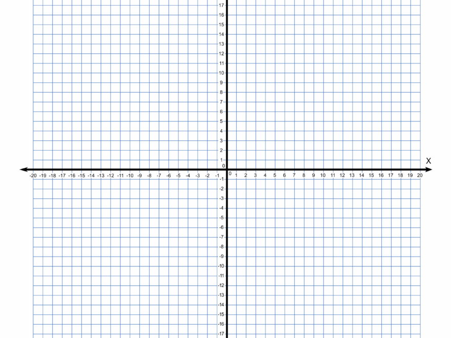 Paper Reams Numbered Axis Graph Paper 4 Quadrant Grid With 3 16 Printable 4 Quadrant Grid Paper