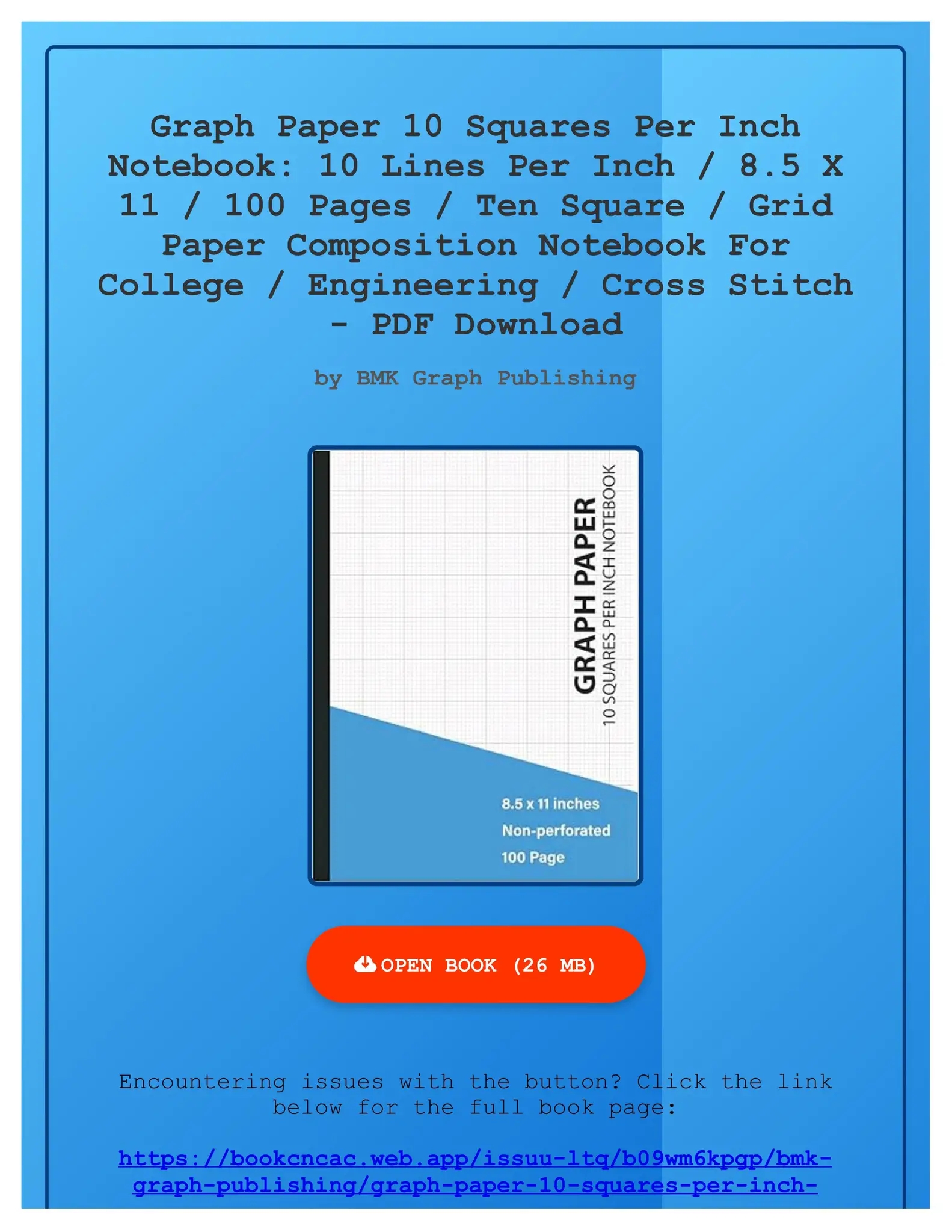 Printable Graph Paper 10 Sq Per Inch