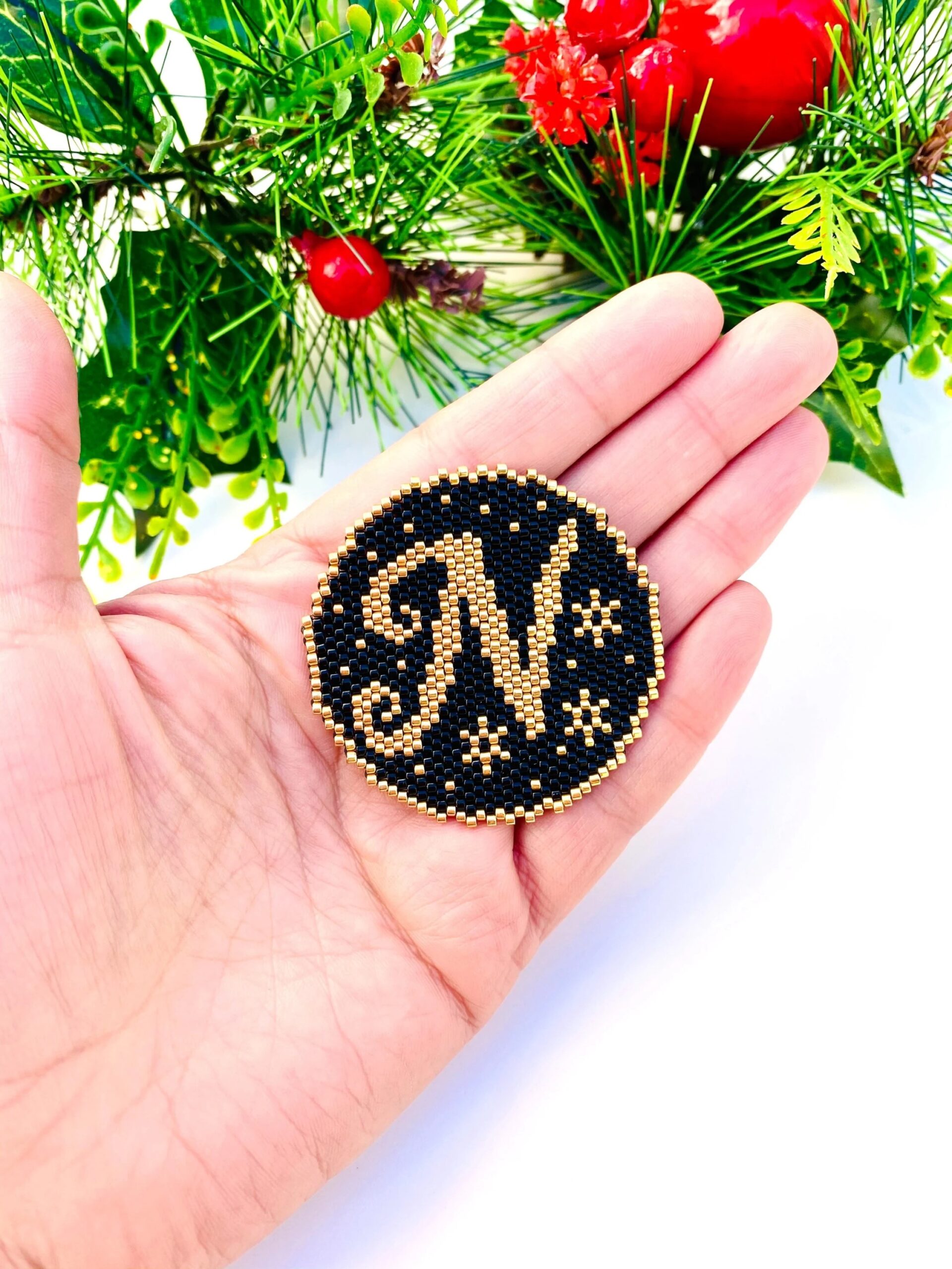 Peyote Stitch Or Brick Stitch Pattern Letter N Digital Download PDF Pattern Beaded Pattern Seed Beads Peyote bead Weaving Patterns Etsy