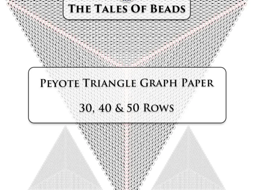 Peyote Triangle Graphs Seed Bead Graph Paper Crealandia