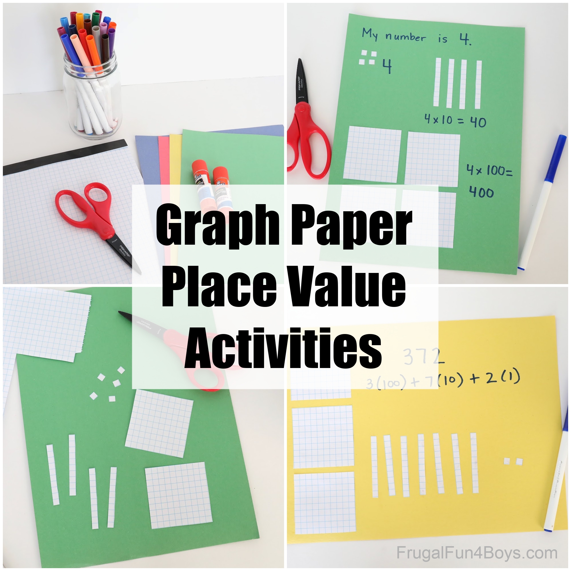 Place Value Activities With Graph Paper Frugal Fun For Boys And Girls Place Value Activities With Graph Paper Frugal Fun For Boys And Girls