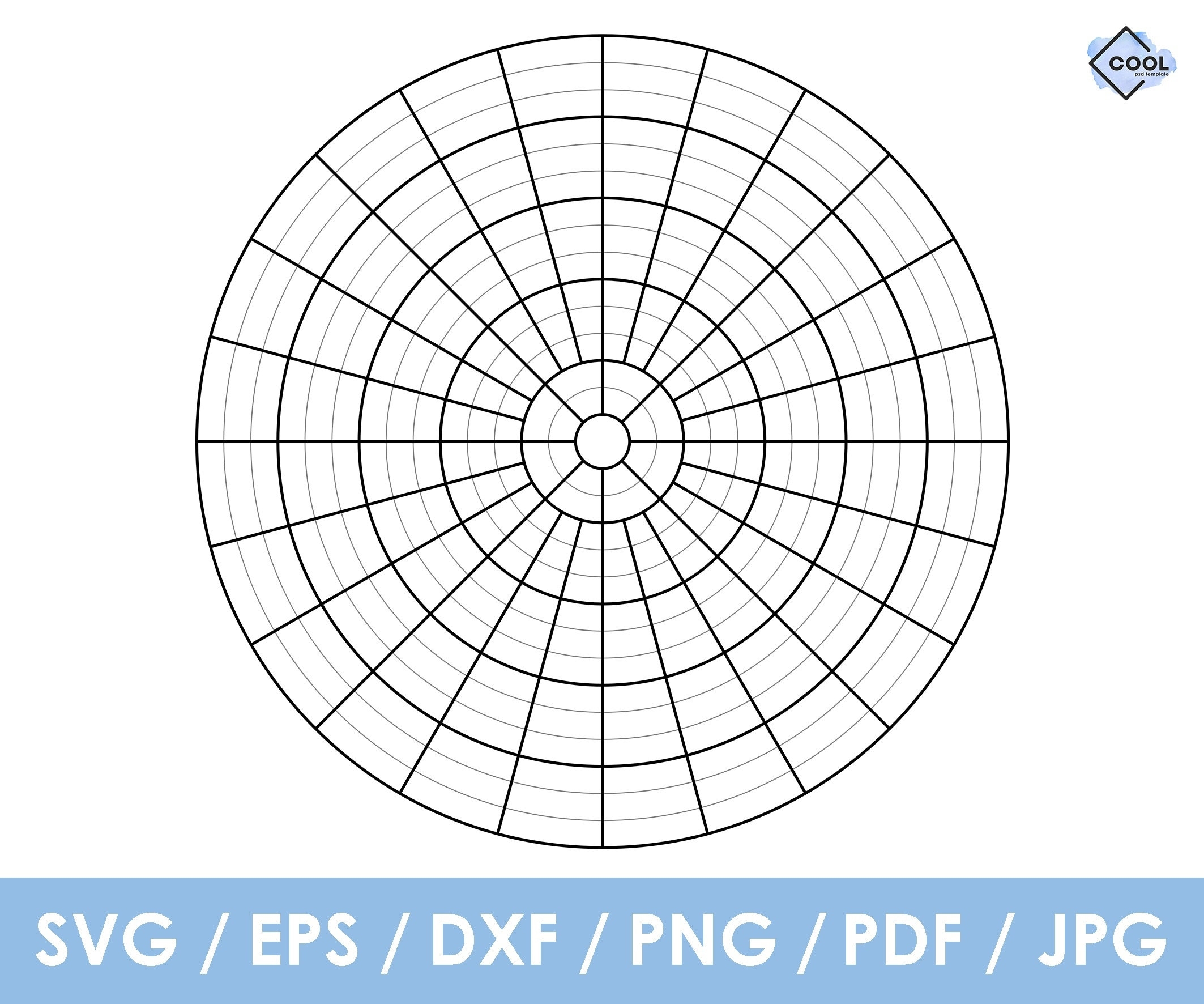 Polar Circle Graph Paper Template Circular Graph Paper Radial Worksheets Library