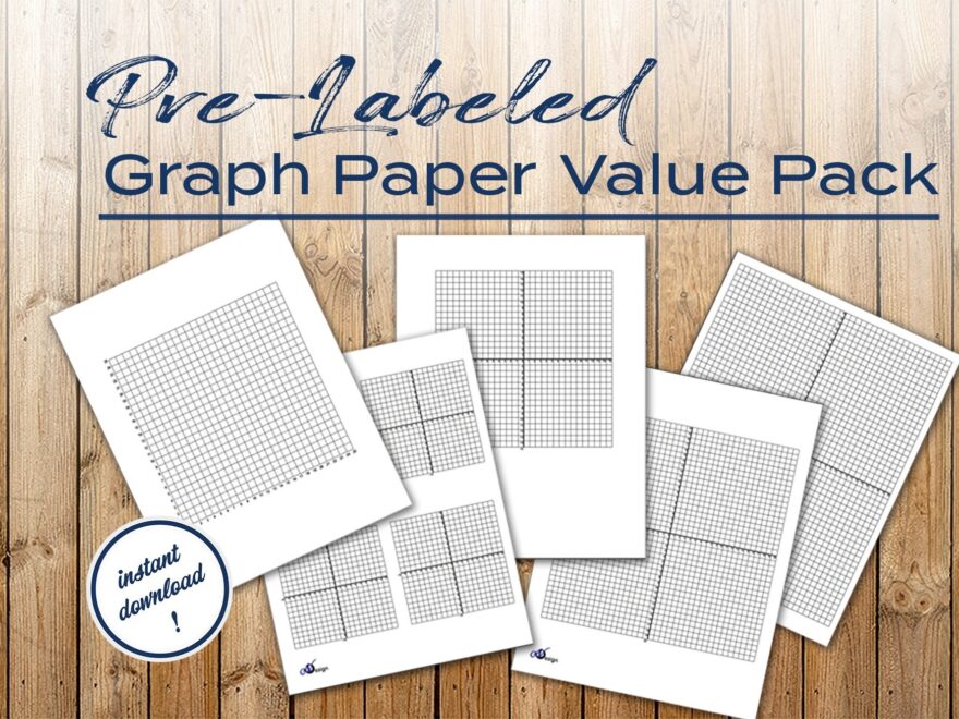 Pre labeled Graph Paper Value Pack Etsy