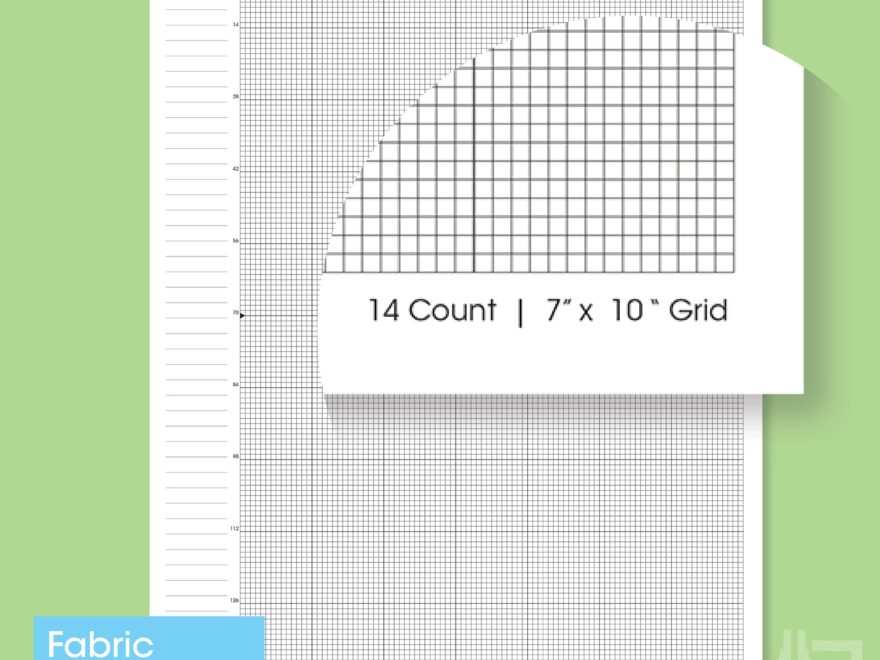 PRINTABLE Aida 14 Cross Stitch Graph Paper Letter a4 14 Fabric Counts PDF Instant Download Etsy