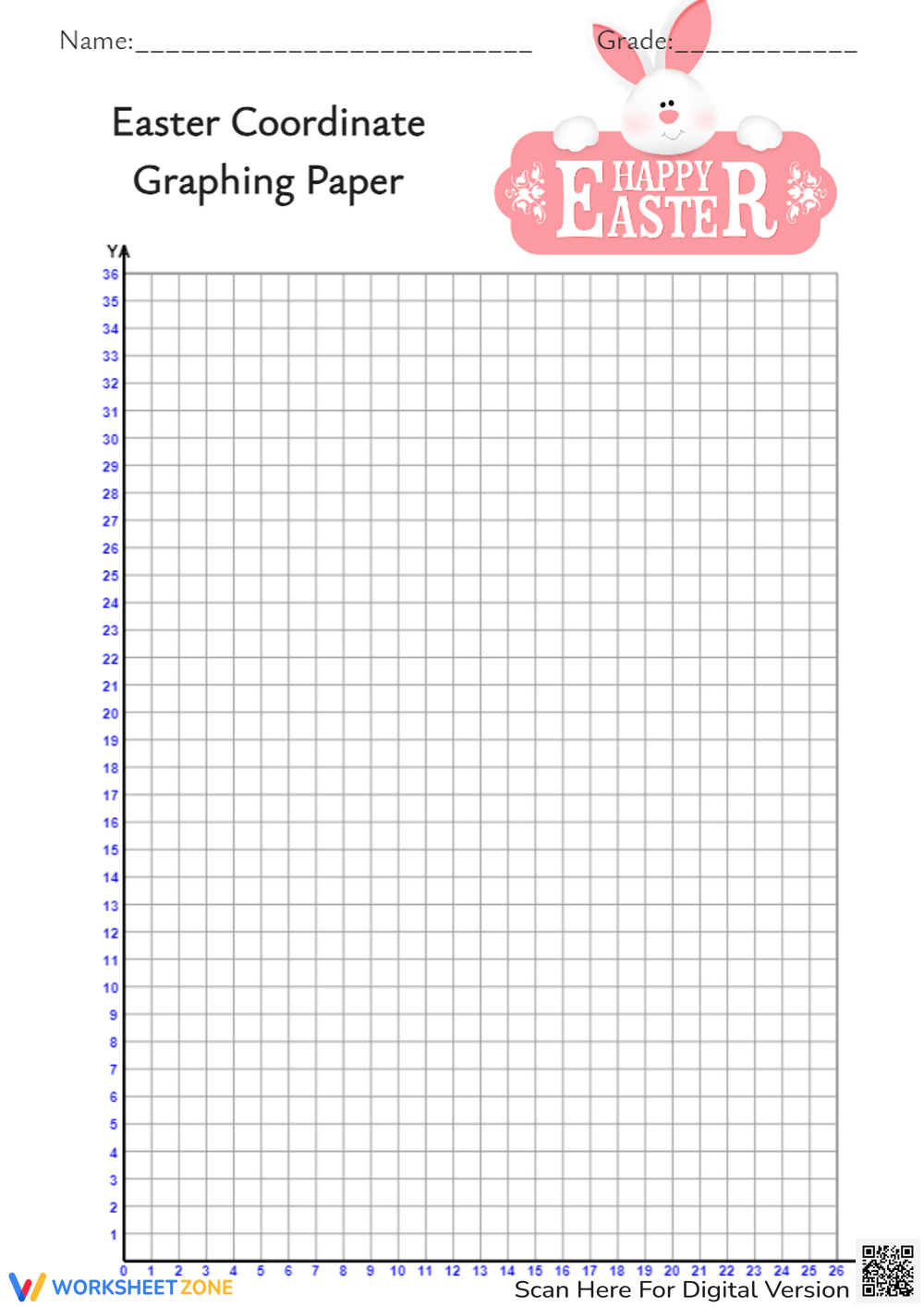 Printable Easter Coordinate Graphing Worksheets Worksheets