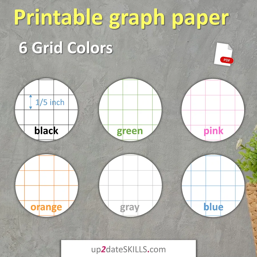 Printable Graph Paper 6 Squares Per Inch