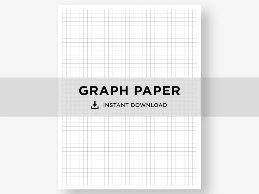 Printable Graph Paper Grid Lines Paper Etsy