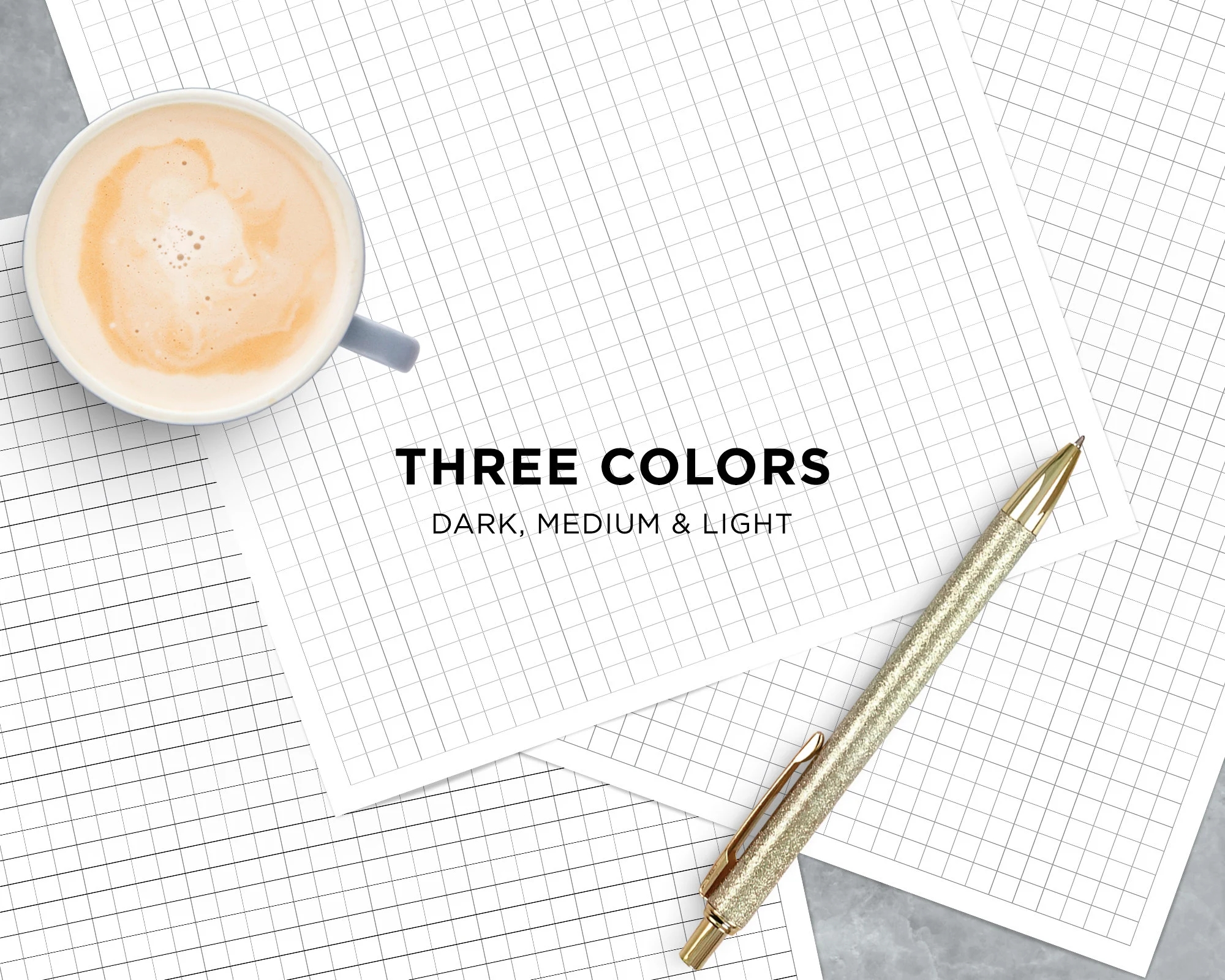 Printable Graph Paper Grid Lines Paper Etsy