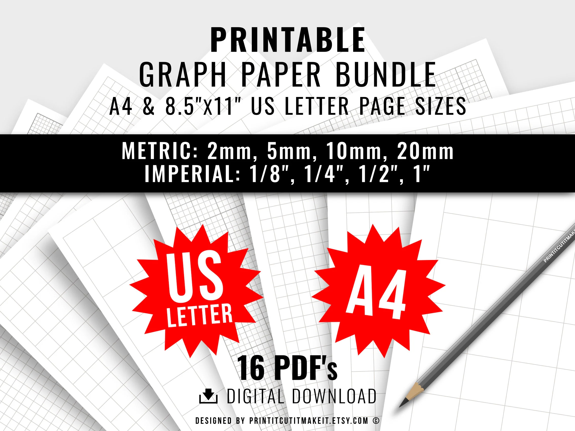 Printable Graph Paper Metric Grid