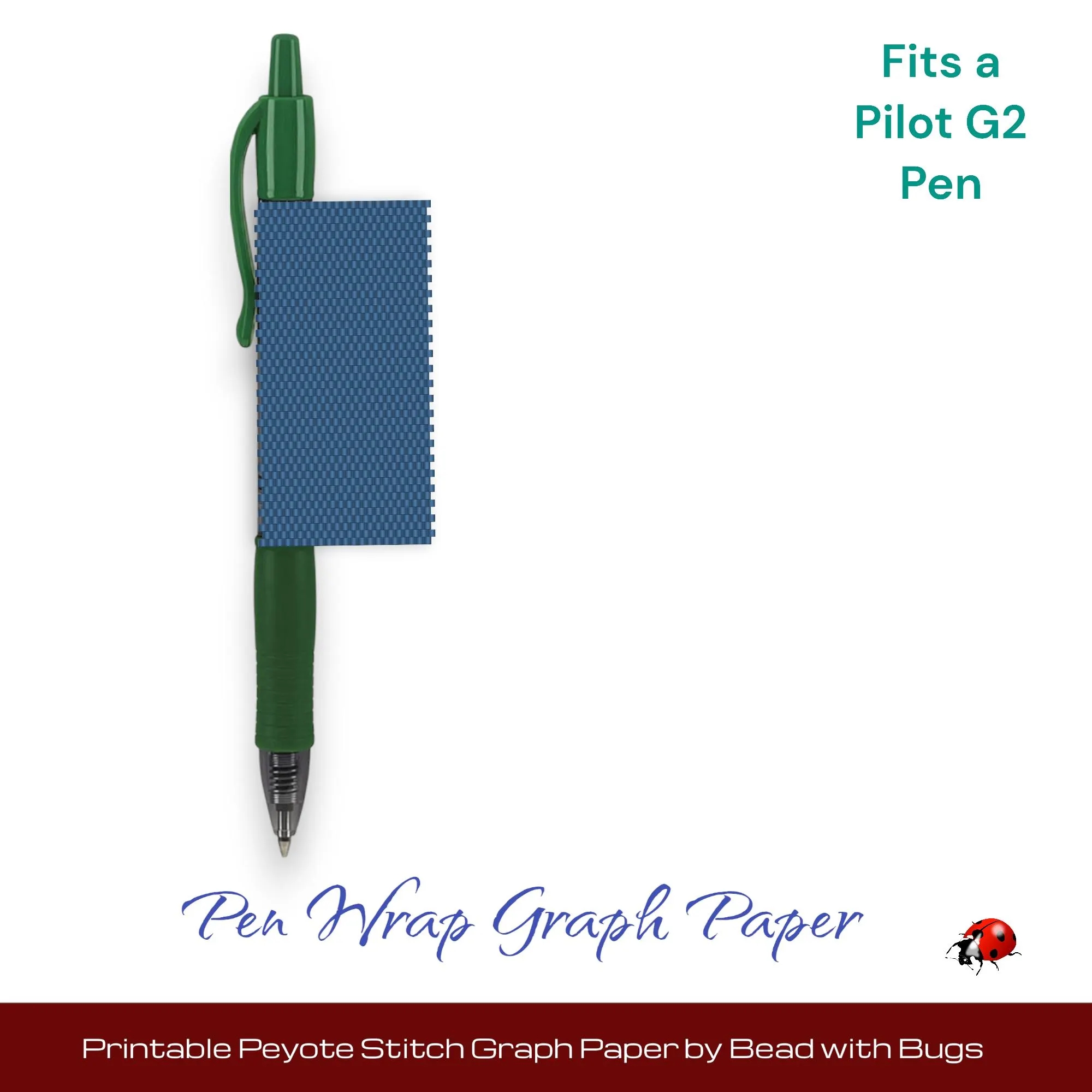 PRINTABLE GRAPH PAPER Peyote Stitch Pen Wrap Graph Paper For Creative Design Etsy