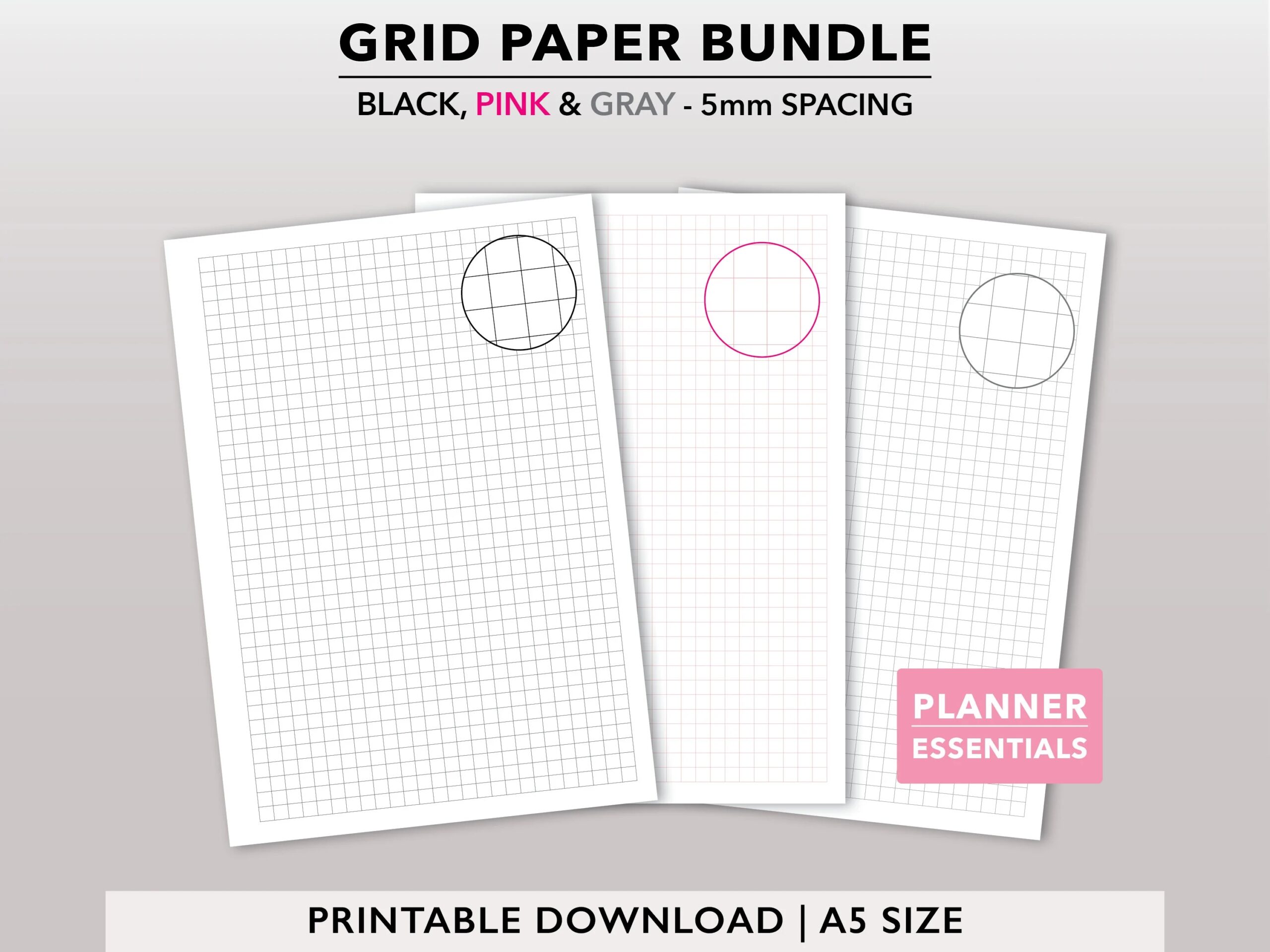 Printable Graph Paper Pink