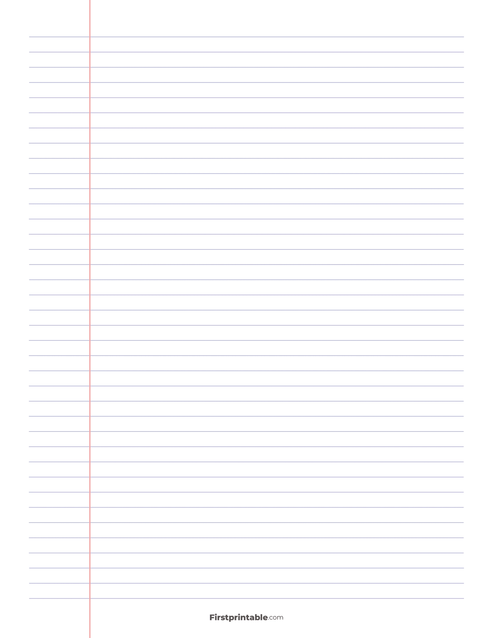 Printable Lined Paper 30 Free Templates