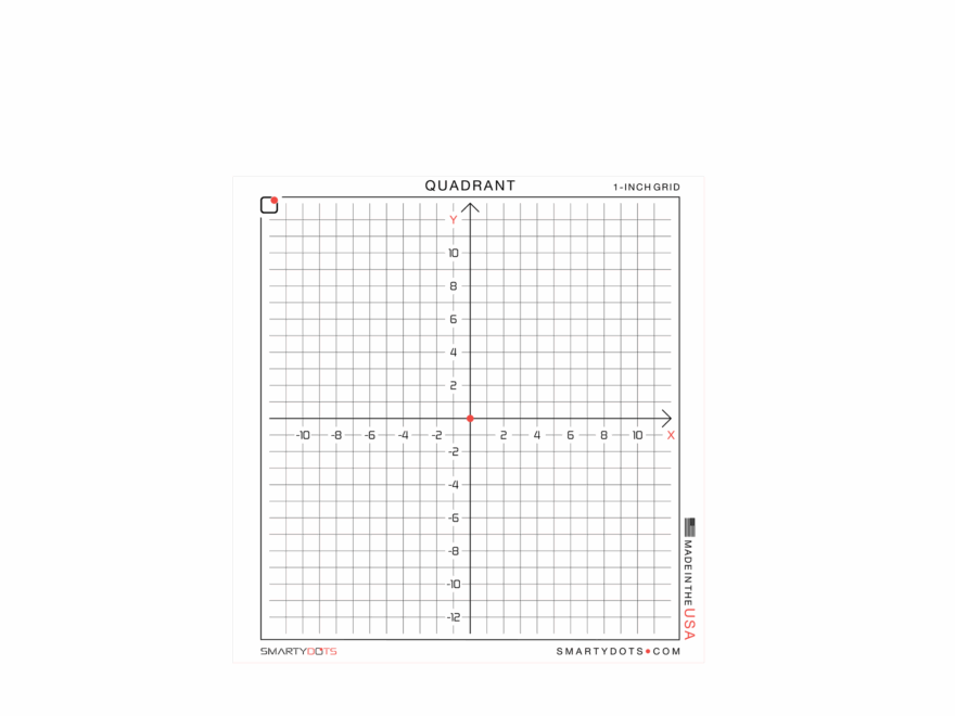 Quadrant 1 Inch Grid 28x29 Smarty Dots Worksheets Library