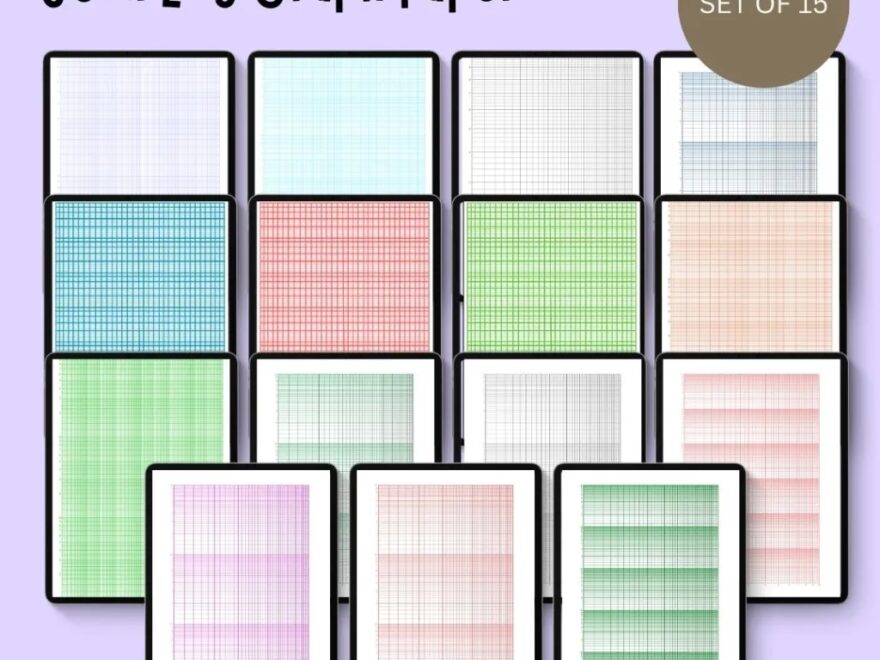 Semi Log Graph Paper Grid Paper Printable Template In PDF