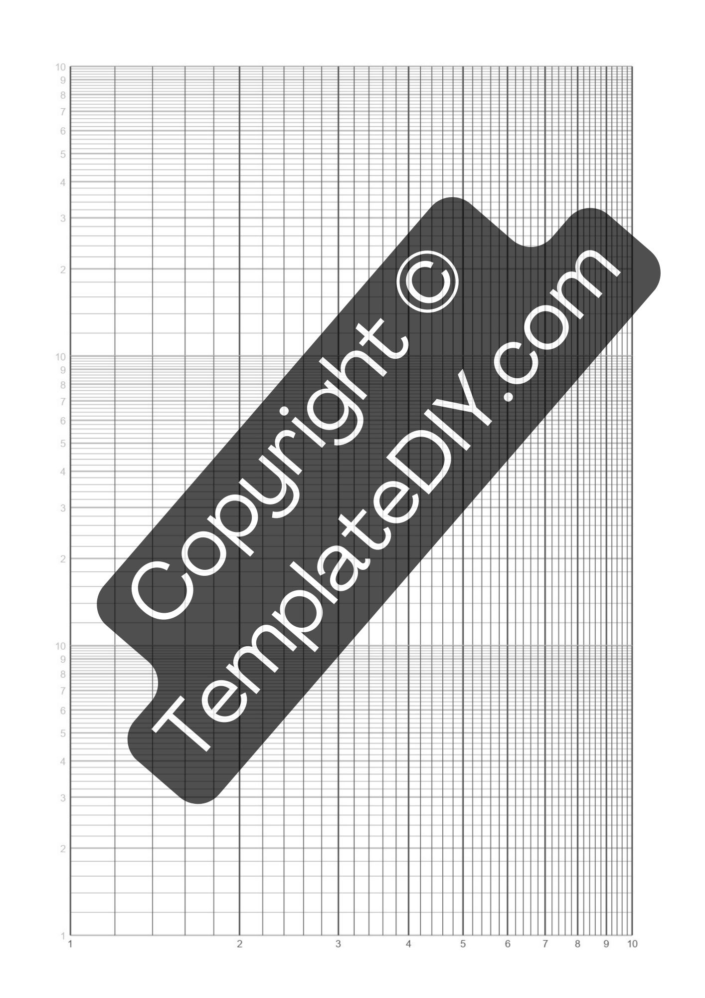 Semi Log Graph Paper Grid Paper Printable Template In PDF Semi Log Graph Paper Grid Paper Printable Template In PDF