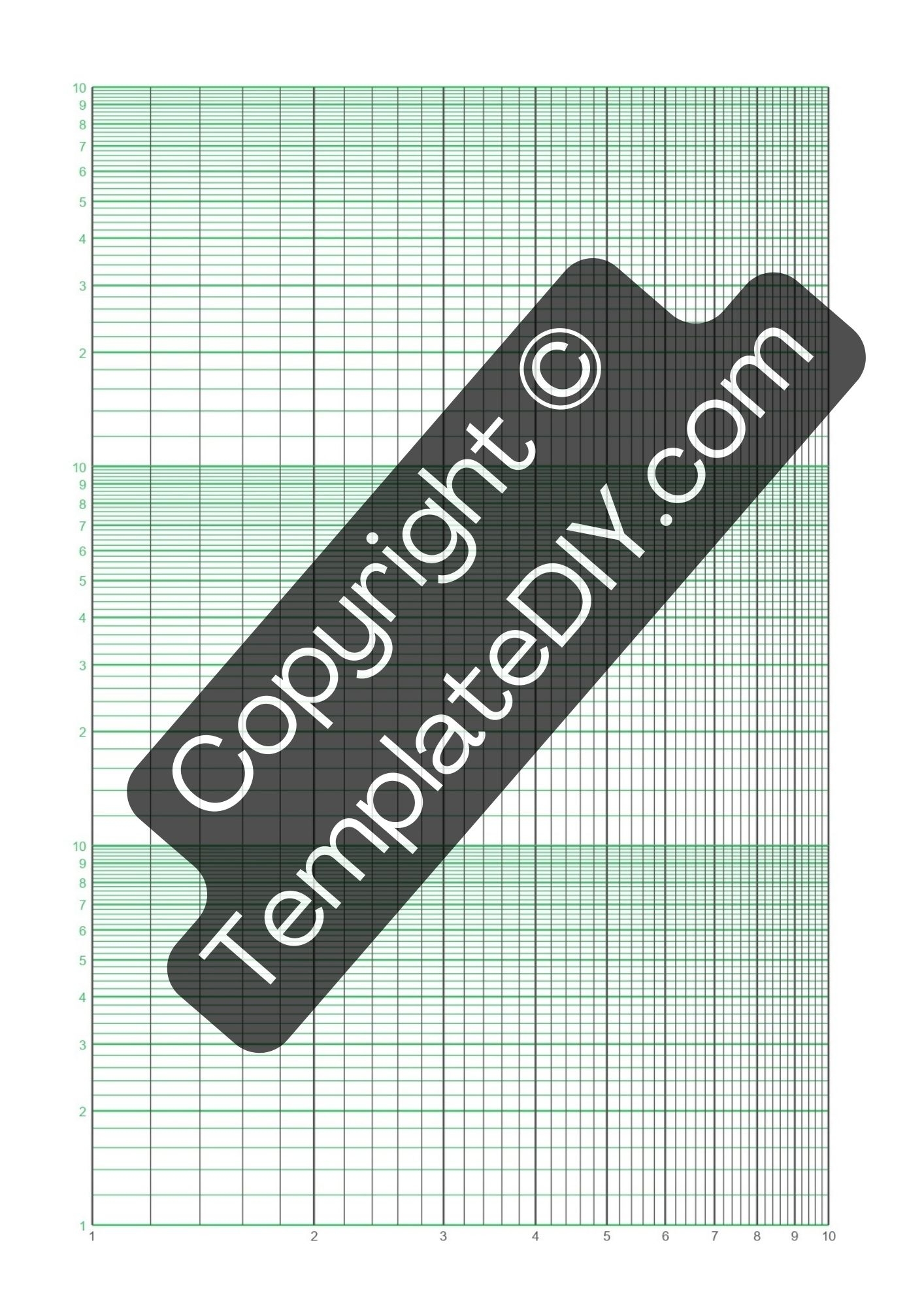Semi Log Graph Paper Grid Paper Printable Template In PDF