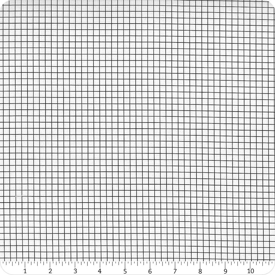Sew Journal Black Graph Paper Yardage SKU C13886 BLACK Fat Quarter Shop
