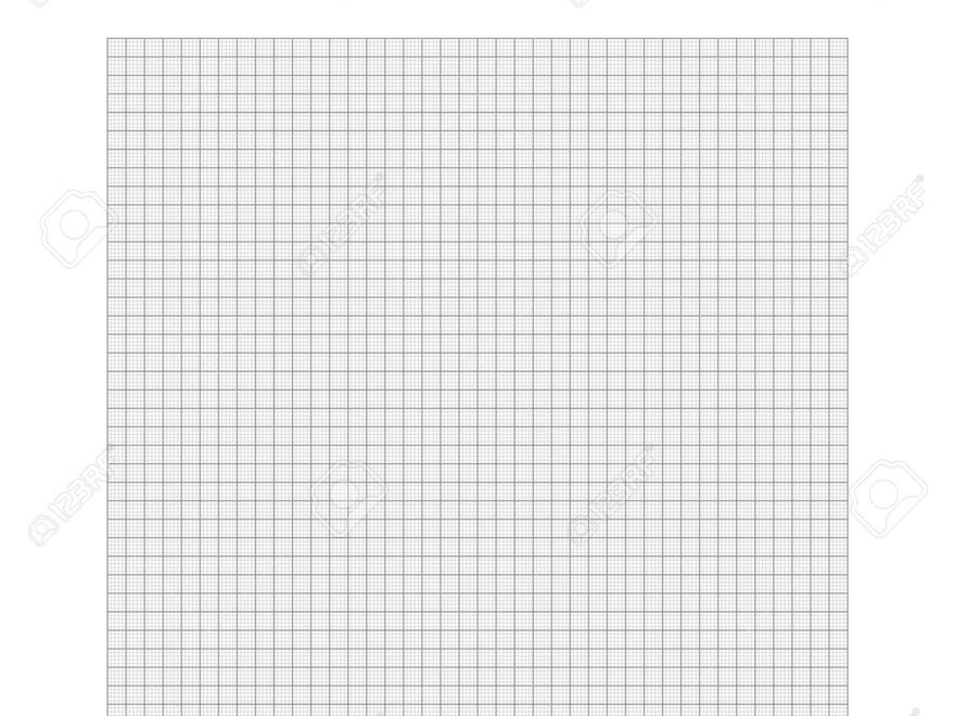 Sheet Of Graph Paper With Grid Millimeter Paper Texture Geometric Pattern Gray Lined Blank For Drawing Studying Technical Engineering Or Scale Measurement Vector Illustration Royalty Free SVG Cliparts Vectors And Stock Illustration