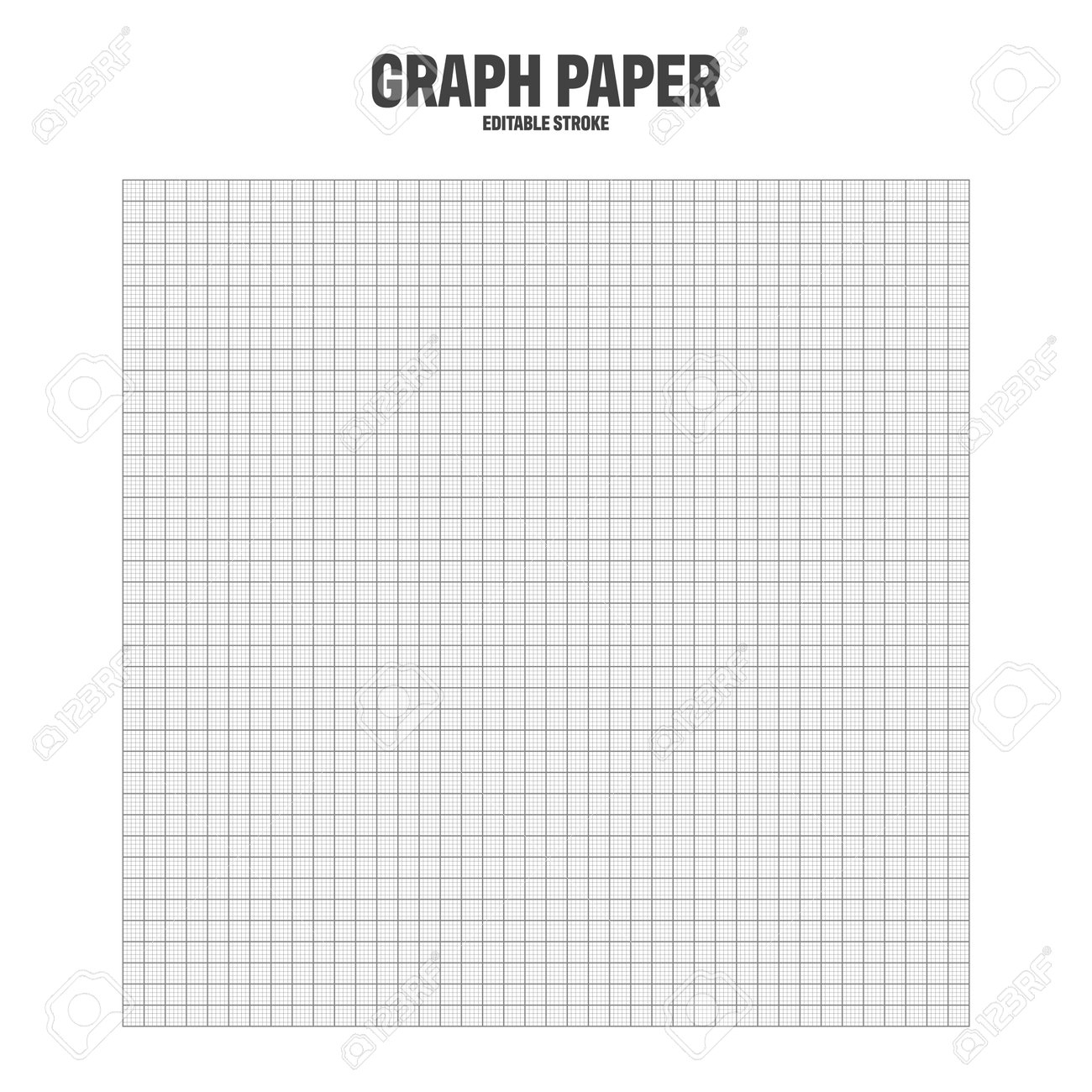 Sheet Of Graph Paper With Grid Millimeter Paper Texture Geometric Pattern Gray Lined Blank For Drawing Studying Technical Engineering Or Scale Measurement Vector Illustration Royalty Free SVG Cliparts Vectors And Stock Illustration 