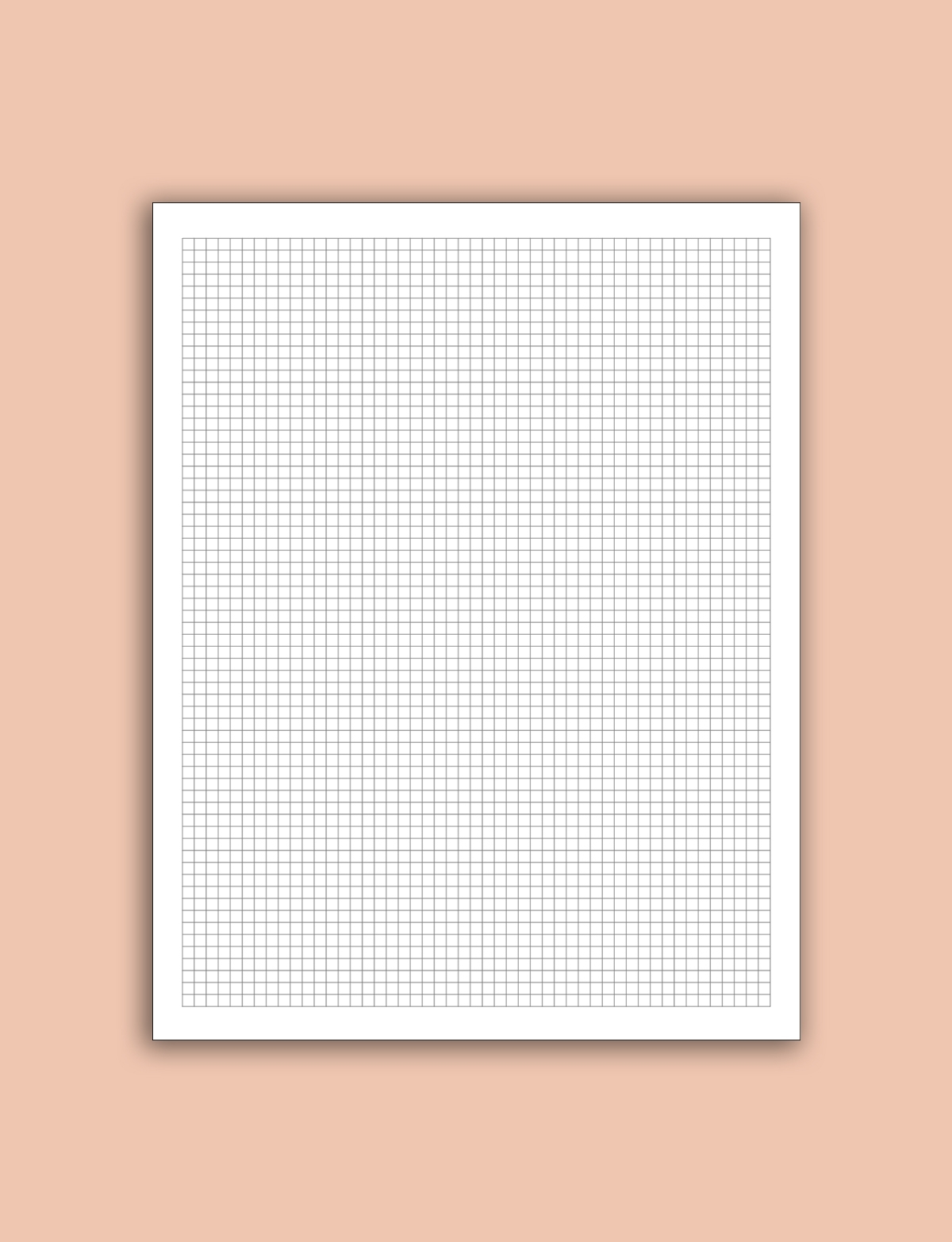 Square Grid Paper Printable PDF Template Download