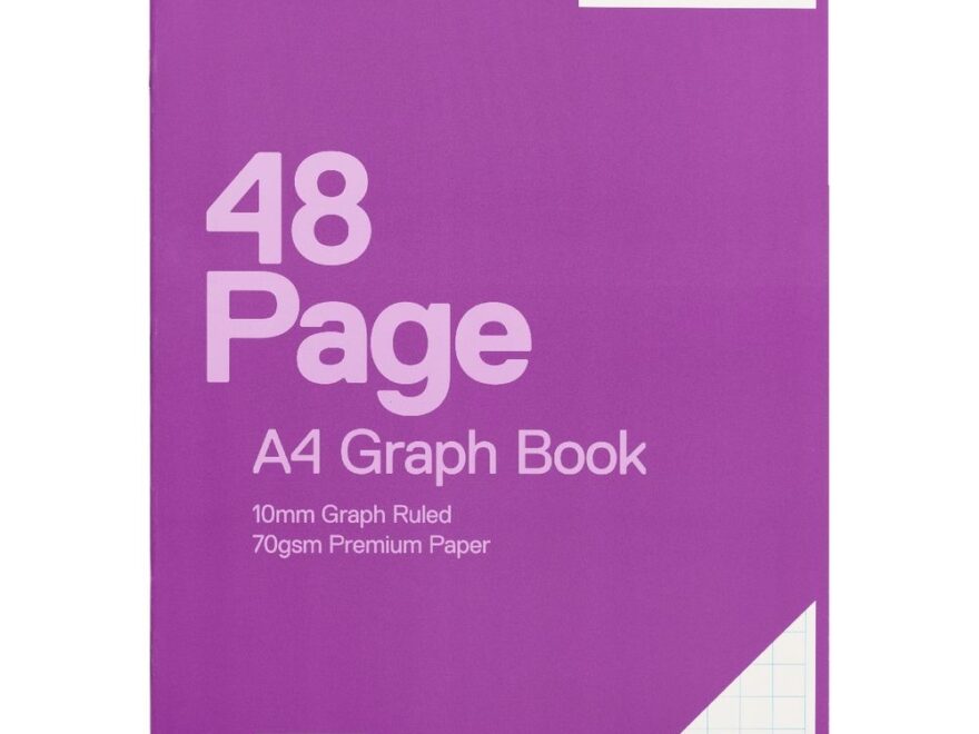 Studymate A4 70gsm 10mm Graph Book 48 Page Officeworks