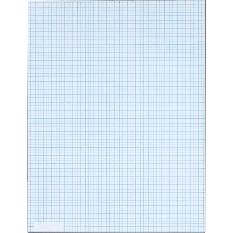 TOPS Graph Pad 50 Sheets Both Side Ruling Surface 20 Lb Basis Weight Letter 8 1 2 X 11 Sheet Size White Paper 1 Pad DeGroot Technology