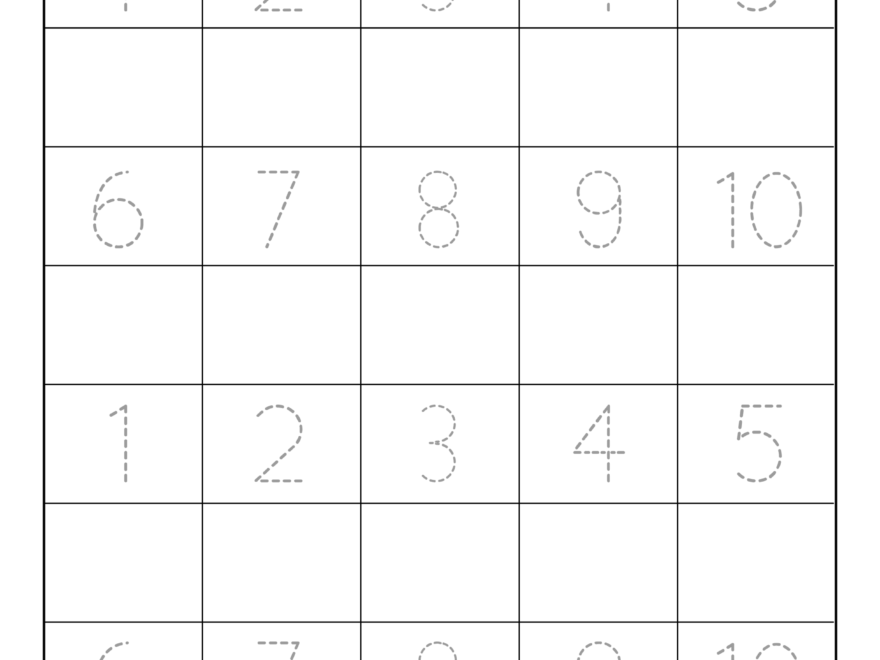 Tracing Numbers Free Printable Practice PDF Worksheets Free Printables Monograms Design Tools Patterns DIY Projects