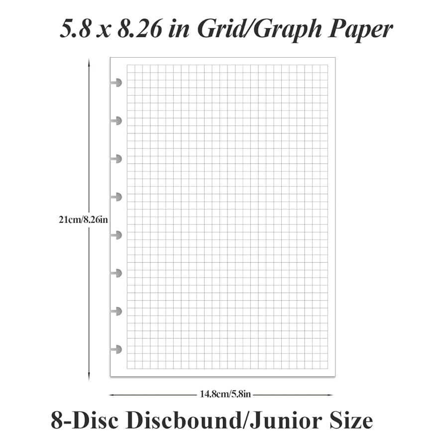 Tul Refill Sheets Junior Size Refills Paper A5 Loose Leaf Paper For TUL Custom Tul Refill Pages