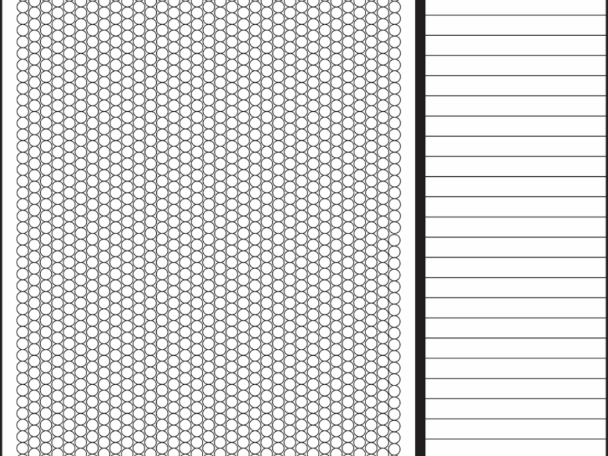 Universal Landscape Round Seed Bead Brick Stitch Graph Paper