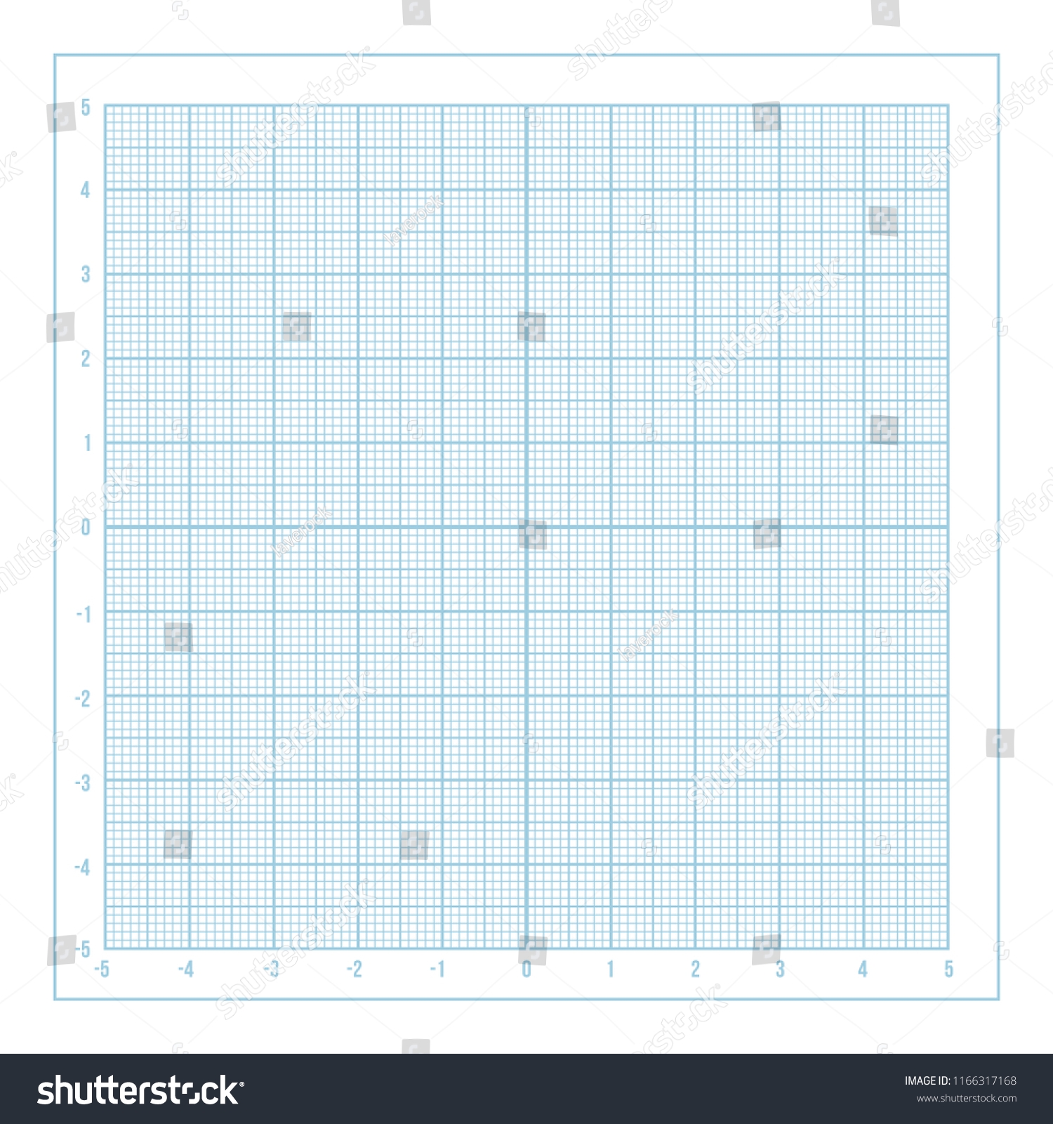 Vector Blue Metric Graph Paper Coordinate Stock Vector Royalty Free 1166317168 Shutterstock