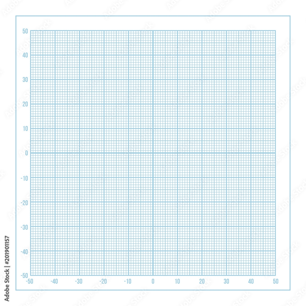 Vector Blue Metric Graph Paper With Coordinate Axis 1mm Grid Worksheets Library