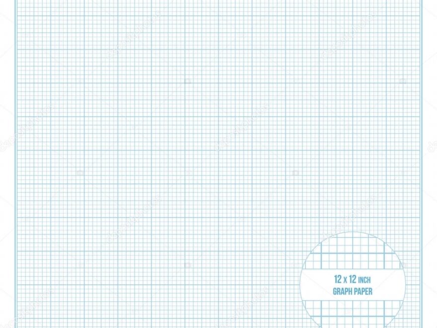 Vector Printable Graph Paper 12x12 Inch Size Stock Vector By laverock 157329070